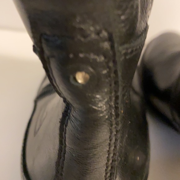 Hunter Black Leather Ankle Boots - Picture 8 of 9